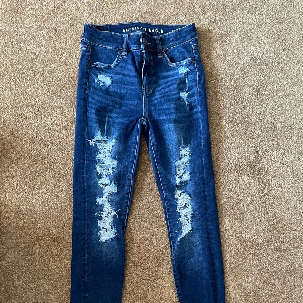 american eagle HR jeans size 0